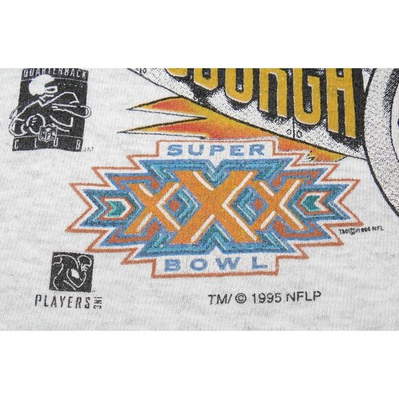 Vintage 1995 Pittsburgh Steelers Super Bowl XXX Caricature Sweatshirt XL - Picture 3 of 7